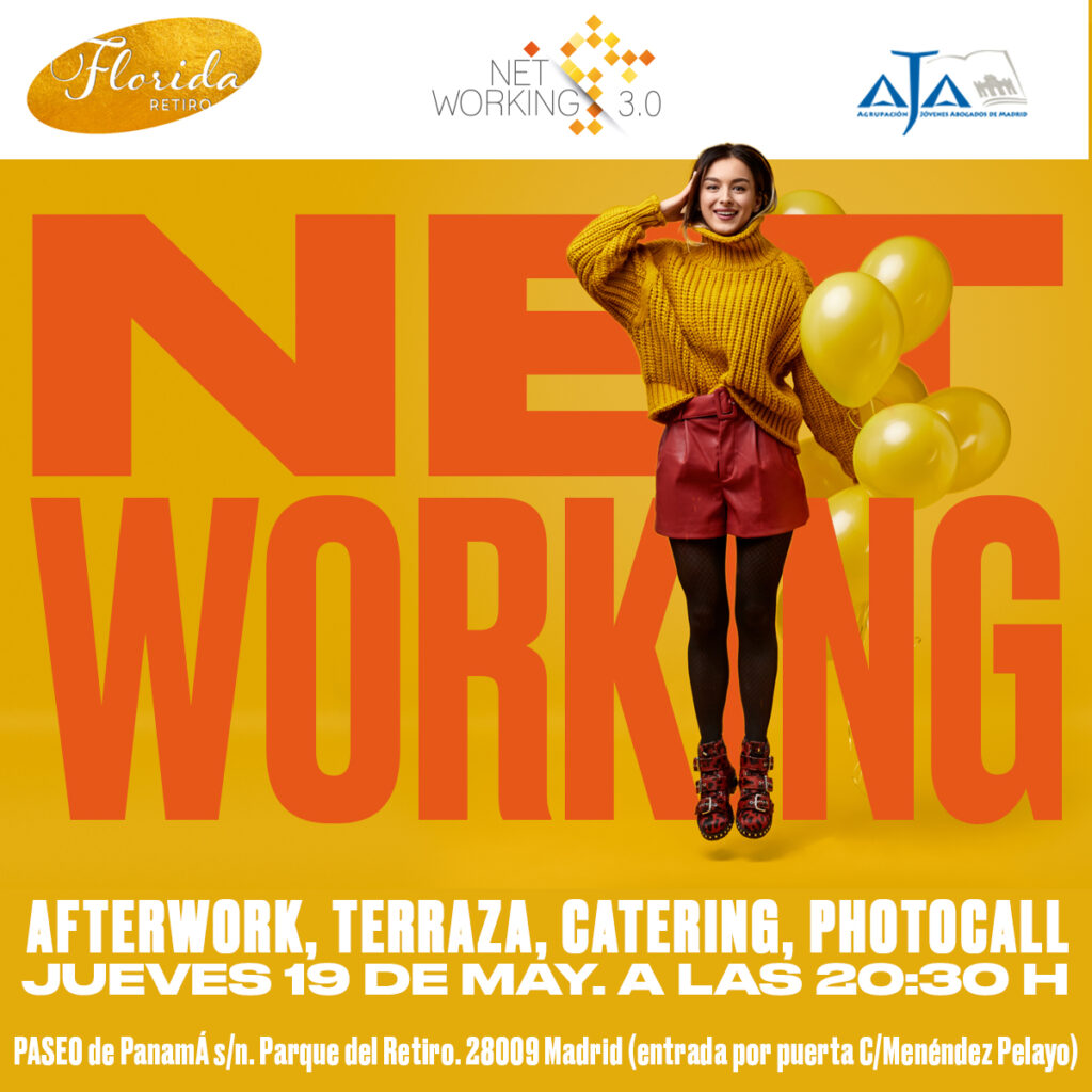 19 de Mayo: Networking AJA Madrid en la Galería del Florida Retiro